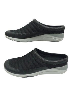 Merrell Applaud Mesh Slide Womens 10 Black Quilted Mules Clogs Walking Shoes